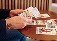 Tirage de tarot en visio